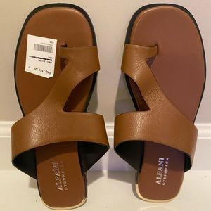 Alfani brown leather stepflex sandals size 6.5! Great sandals for summer.